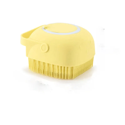 Pet Silicone Brush with Soap Dispenser - Joyful Paw Co 